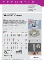 LEUCO Fräser und Bohrer für LAMELLO CLAMEX P&reg; Verbinder