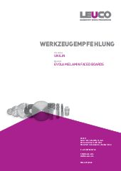 Werkzeugempfehlung EVOLA MELAMIN FACED BOARDS