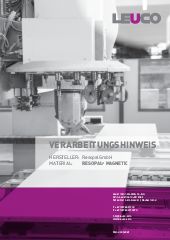 Verarbeitungshinweis RESOPAL® MAGNETIC