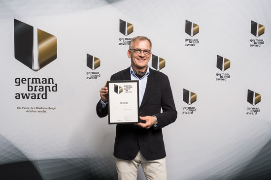 „Wir sind sehr stolz darauf, diese renommierte Auszeichnung zum dritten Mal in Folge zu erhalten“ so Wolfgang Maier, LEUCO, Leiter Marketing, bei der Verleihung des German Brand Awards.