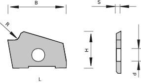 LEUCO - 182332 - Radius Profile Knives HW - Brandt