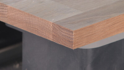 Oak, milled crosswise to the fibre