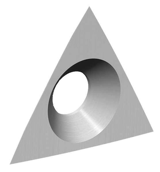 LEUCO 187694 Turnover Knives HW with 3 cutting edges and countersink with rounded edges