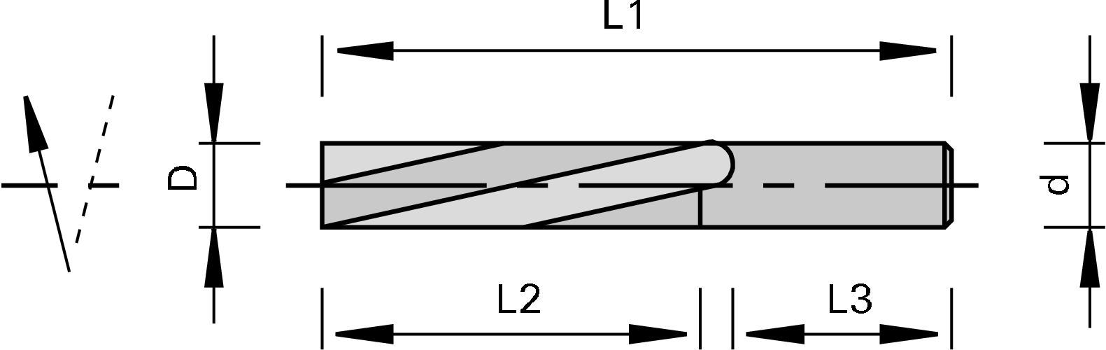 LEUCO - 199807 - 精修刀VHW - 负螺旋